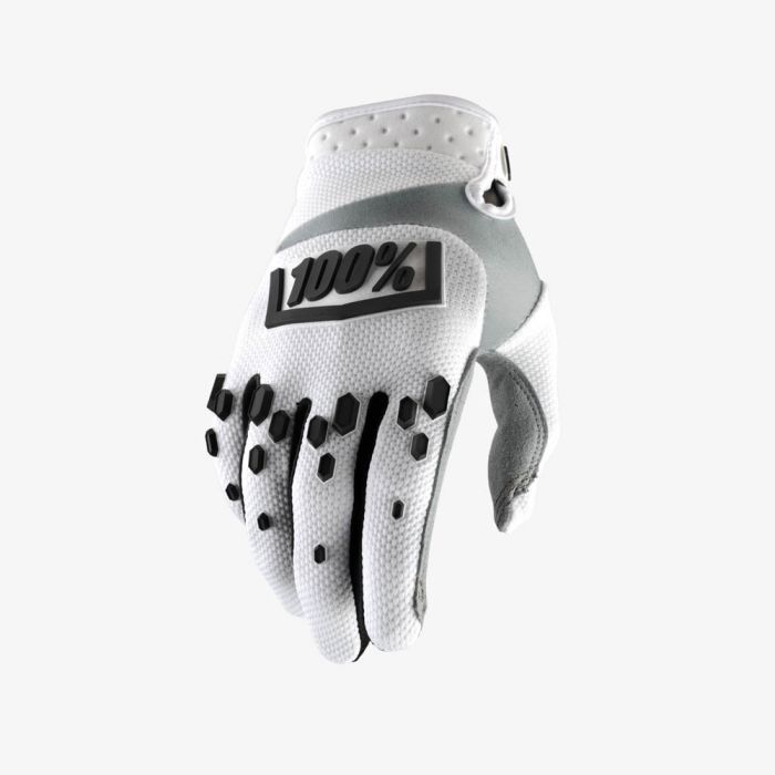 Мотоперчатки 100% Airmatic Glove White/Black