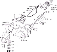 Облицовка МОТОЦИКЛА Racer RC250GY-C2A Panther Lite
