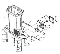 Корпус ведущего вала 2-Х ТАКТНОГО ПЛМ MERCURY 55 Серийный номер от 0G290585 до 0G589999
