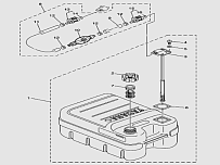 Топливный бак 2-Х ТАКТНОГО ПЛМ YAMABISI T40BWS
