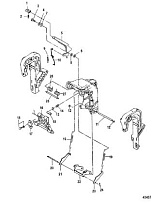 Manual Tilt, Serial Number 0N096058 and Up 2-х тактного ПЛМ MERCURY 40 M Серийный номер от 0N056165 и выше