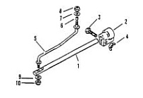 Пластина фиксации поворота мотора 2-Х ТАКТНОГО ПЛМ MERCURY 90 Серийный номер от 0B240451 до 0C221999