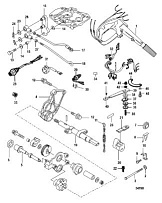 Комплект для переоборудования-ручка румпеля, электрическая - 879147A09 4-Х ТАКТНОГО ПЛМ MERCURY 25 Серийный номер от 0R106999 и выше
