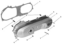 Крышка вариатора СКУТЕРА STELS SKIF 50