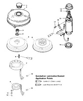 Маховик и стартер (USA-0G438000/BEL-9927000 и выше) 2-Х ТАКТНОГО ПЛМ MERCURY 90 Серийный номер от 9793577 до 0P016999