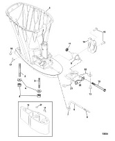 Корпус карданного вала 4-Х ТАКТНОГО ПЛМ MERCURY 80 Серийный номер от 0P459572 и выше