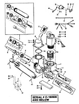 Компоненты силовой отделки(S/N-0C160935 и ниже) 2-Х ТАКТНОГО ПЛМ MERCURY 60 Серийный номер от 0B122930 до 0D000749