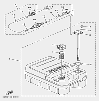 Топливный бак 4-Х ТАКТНОГО ПЛМ TITAN FTP20AWRS