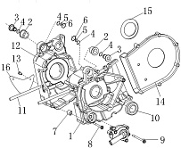 Картер двигателя квадроцикла STELS ATV 300 B
