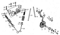 Клапана ДВИГАТЕЛЯ Racer RC150-23 161FMJ, 150 cc