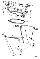 Низ капота 4-Х ТАКТНОГО ПЛМ MERCURY 50 Серийный номер от 0P515897 и выше