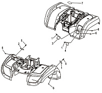 Наклейки КВАДРОЦИКЛА STELS ATV 800 GT