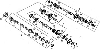 Коробка переключения передач ДВИГАТЕЛЯ 164FML, 200 cc Racer RC200ZH