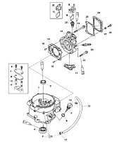 Блок цилиндров 4-Х ТАКТНОГО ПЛМ MERCURY 6 Серийный номер от 0R000001 до 0R067089