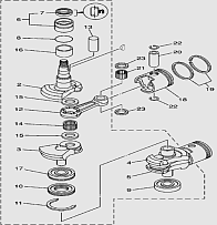Коленвал и поршень 2-Х ТАКТНОГО ПЛМ TITAN TP30AWHS