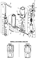 Компоненты силовой отделки (S/N: 0D181999 и ниже) 2-Х ТАКТНОГО ПЛМ MERCURY 55 Серийный номер от 0D000750 до 0G290584