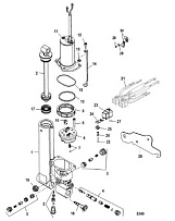 Силовая отделка 2-Х ТАКТНОГО ПЛМ MERCURY 50EO Серийный номер от 0G760300  до 0T979999