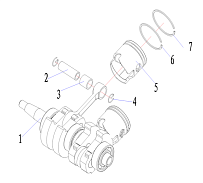 Поршневая 2-х тактного ПЛМ HIDEA 9,8F