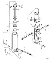 Компоненты гидроподъема 4-Х ТАКТНОГО ПЛМ MERCURY 115 Серийный номер от 10T801000 до 1B226999