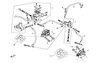 Передний тормоз КВАДРОЦИКЛА STELS ATV 500 PANDA GT1