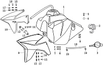 Бензобак МОТОЦИКЛА Racer RC200GY-C2 Enduro