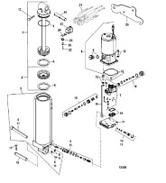Компоненты силовой отделки 2-Х ТАКТНОГО ПЛМ MERCURY 60 Серийный номер от 9973100 до 0P016999