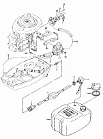 ТОПЛИВНАЯ СИСТЕМА ДЛЯ 2-Х ТАКТНОГО ПЛМ ZONGSHEN T25BM, T30BM, T25FW, T30FW