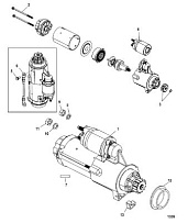 Стартер 2-Х ТАКТНОГО ПЛМ MERCURY 150 PRO XS L OPTIMAX Серийный номер от 1B690542 и выше