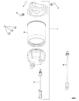 Фильтр сепаратора, 8M0046336 4-Х ТАКТНОГО ПЛМ MERCURY 135 Серийный номер от 0P514869 и выше
