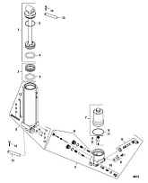 Компоненты ручного наклона 2-Х ТАКТНОГО ПЛМ MERCURY 60 Серийный номер от 0P017000 до 0P325499