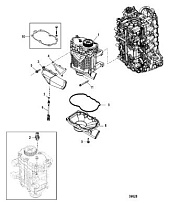 Нагнетатель  4-Х ТАКТНОГО ПЛМ MERCURY 135 Серийный номер от 0P464488 до 0P514868