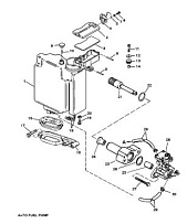 Впрыск масла (S/N-USA-0G301750/BEL-9885504 и ниже) 2-Х ТАКТНОГО ПЛМ MERCURY 90 Серийный номер от 9793577 до 0P016999