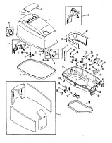 Капот 2-Х ТАКТНОГО ПЛМ MERCURY 55 Серийный номер от 9741042 до 9885344