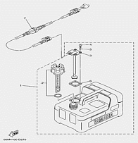 Топливный бак 4-Х ТАКТНОГО ПЛМ YAMABISI F5BMS