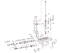Редуктор 2-х тактного ПЛМ MARLIN 40F