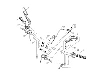 Детали руля КВАДРОЦИКЛА STELS ATV 700 GT 2012