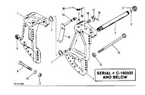 Кронштейн транца (силовая отделка)(S/N-0C160935 и ниже) 2-Х ТАКТНОГО ПЛМ MERCURY 50EO Серийный номер от 9469200 до 9683054