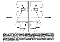 GEAR HOUSING CHART (2.31:1 GEAR RATIO) 2-Х ТАКТНОГО ПЛМ MERCURY 75 Серийный номер от 0D283222 до 0G760299