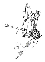 Привода передних колес квадроцикла STELS ATV 300 B