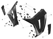 Облицовка боковая СКУТЕРА STELS VORTEX 150