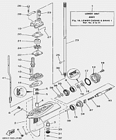 Редуктор (часть 1) 4-Х ТАКТНОГО ПЛМ SEA-PRO F5P