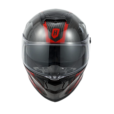 Шлем интеграл карбоновый HETOSHI FF936 CARBON RED WHITE р.XS