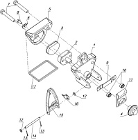 Тормоз снегохода TIKSY