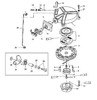 Ручной стартер 2-Х ТАКТНОГО ПЛМ MERCURY 4 M Серийный номер от 0P401000 и выше