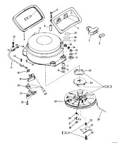 Стартер в сборе (ручной) 2-Х ТАКТНОГО ПЛМ MERCURY 55 Серийный номер от 0P325500 и выше