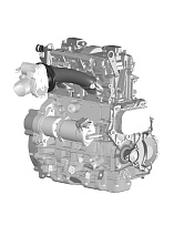 Двигатель WEBER MPE 850 NA снегохода ТАЙГА БАРС 850