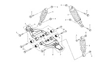 Передняя, задняя подвеска КВАДРОЦИКЛА STELS ATV 110 D (605)