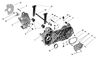 Картер двигателя КВАДРОЦИКЛА STELS ATV 50 C