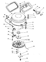 Компоненты ручного запуска 2-х тактного ПЛМ MERCURY 40 M Серийный номер от 9854537 до 0P016999