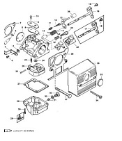 Карбюратор 2-х тактного ПЛМ MERCURY 40 M Серийный номер от 0G055314 до 0G760299